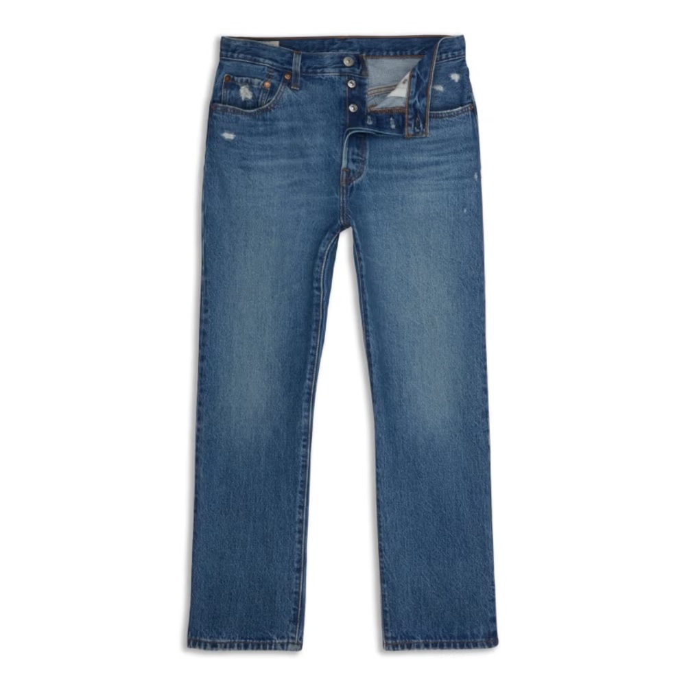 Levi’s 501 Stretch Skinny Jeans Women’s Blue Wash Denim Size 33 High Rise